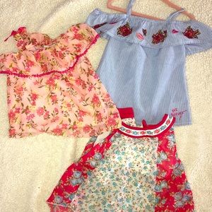 Bundle of 3T tops for girls.